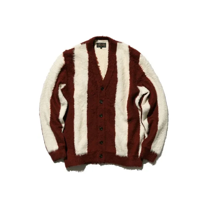 Beams Striped Cardigan-2