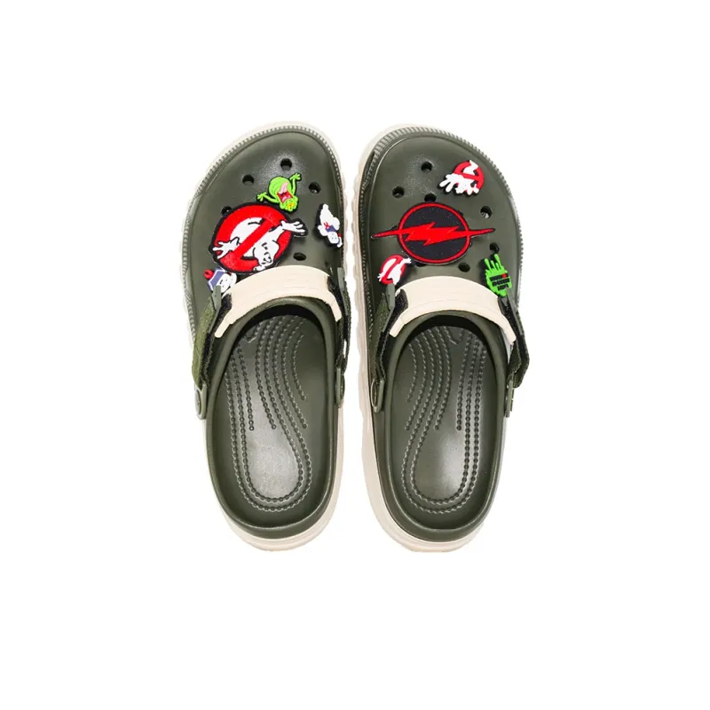 OUBT Lightning Reggae Embroidery Clogs Men's Army Green-2
