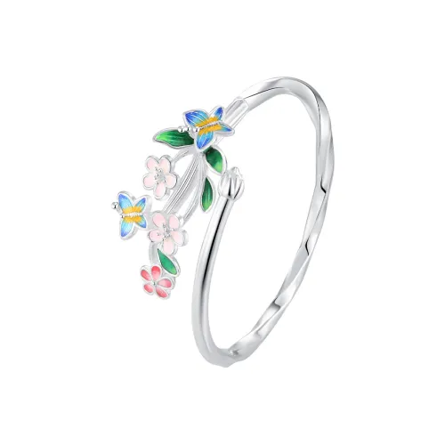 SHUIBEI 999 Fine Silver Sterling Silver Bracelets Women's