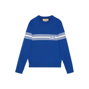 GUCCI Square GG-patch Wool Jumper