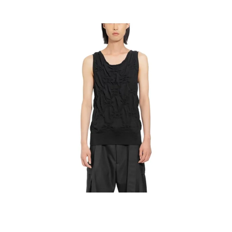 DRIES VAN NOTEN Tank Tops Men's Black-0