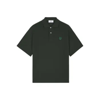 Maison Kitsune Bold Fox Head Patch Oversized Polo Shirt