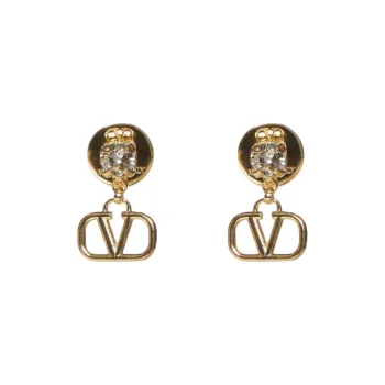 Valentino 18K Gold, Metal, Crystal Earrings Women's Gold