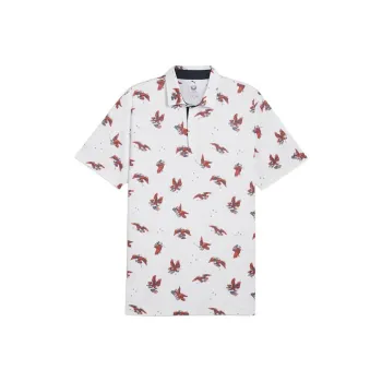 PUMA Golf PUMA X VOLITION Flying Eagles Polo Shirt Men's White Light