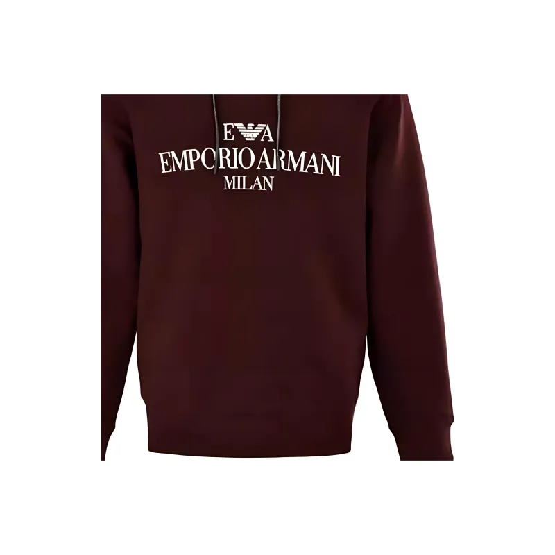 EMPORIO ARMANI Sweatshirts Men Brown Red-5