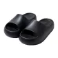 Black[Minimalist Style Fashion Slide Slipper]EVA Platform