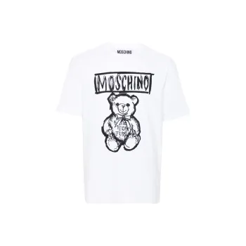 MOSCHINO Teddy Bear Printed Crewneck T Shirt