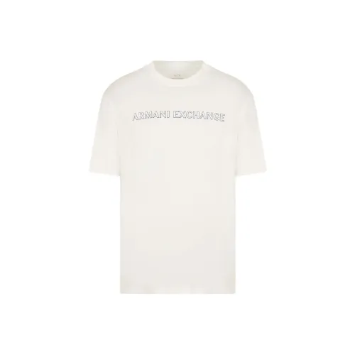 ARMANI EXCHANGE Flocked-logo Cotton T-shirt