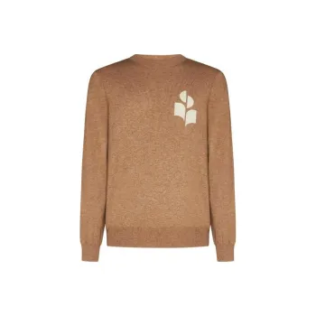 ISABEL MARANT Logo Intarsia Crewneck Knitted Jumper