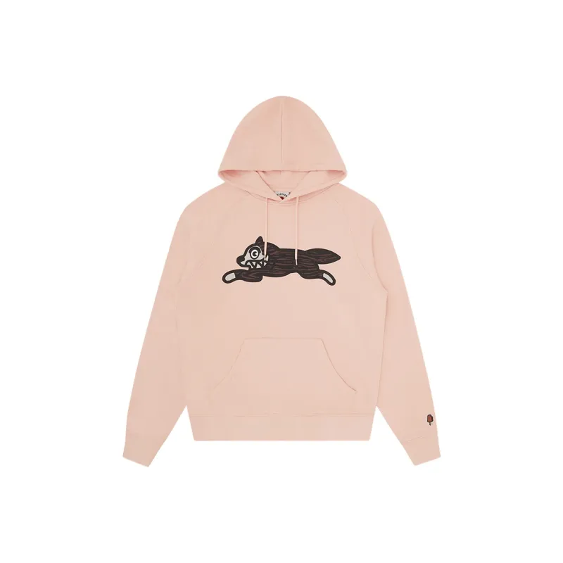 Ice Cream Woodgrain Running Dog Popover Hoodie-0
