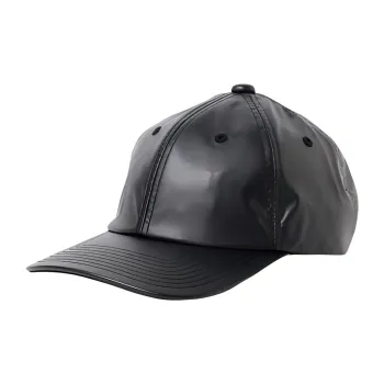 Beams Artificial Leather Baseball Caps Men's Black