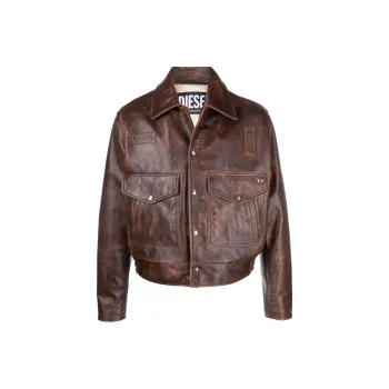 DIESEL Jackets Men Brown