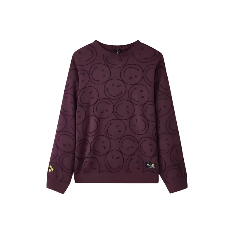 Skechers Sweatshirt Unisex Purple Brown-0