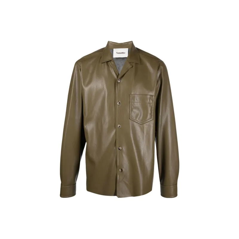 NANUSHKA Jackets Men Olive Green-0