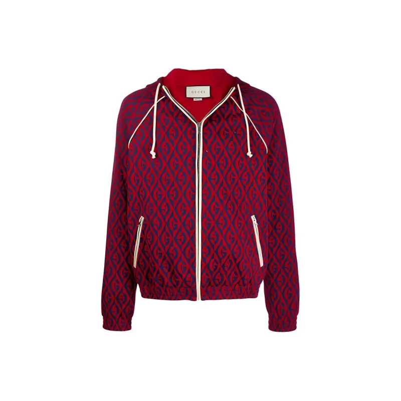 GUCCI G Rhombus Zipped Hoodie-0