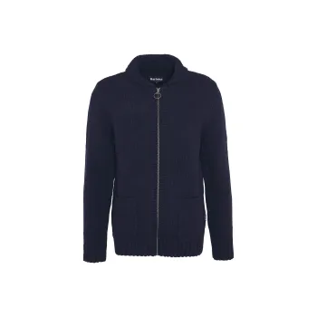 BARBOUR Barbour Felton Zip-Up Jumper Sweater Men's Classic Navy Blue