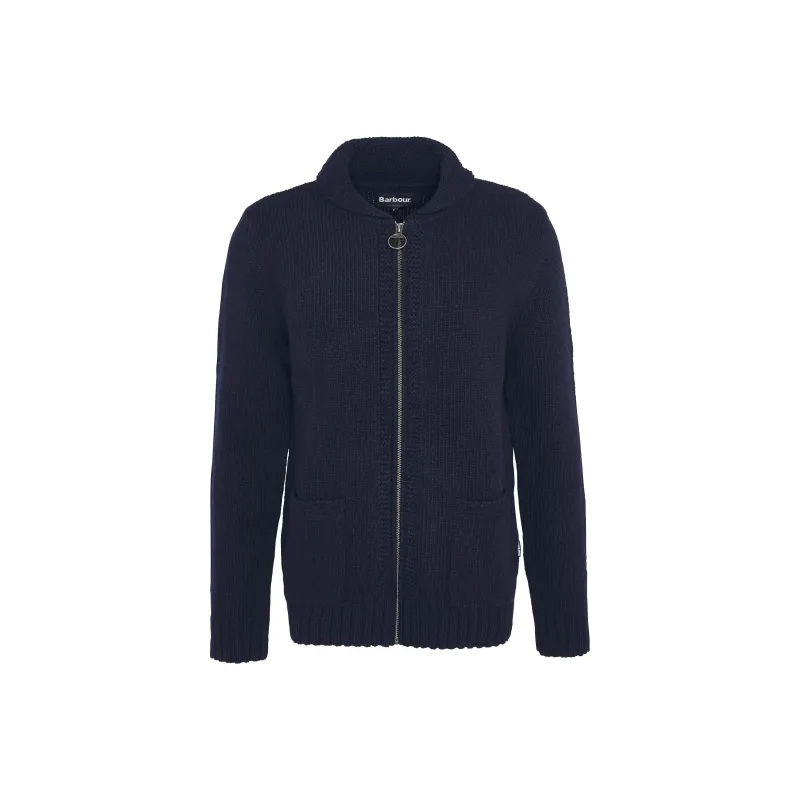 BARBOUR Barbour Felton Zip-Up Jumper Sweater Men's Classic Navy Blue-0