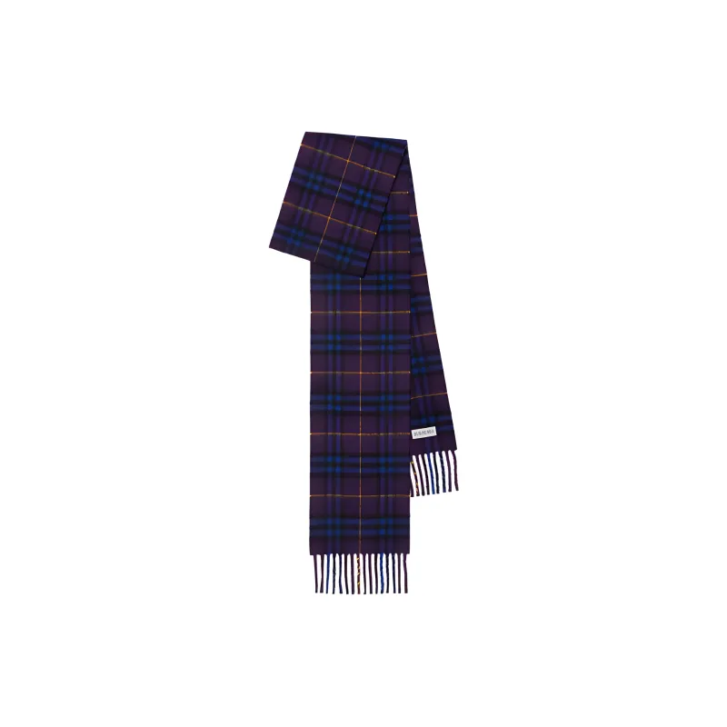 Burberry Knit Scarves Unisex Purple-0