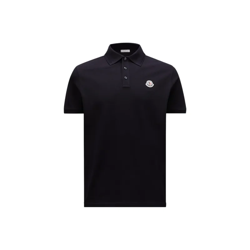 Moncler Logo Patch Short Sleeved Polo Shirt-0