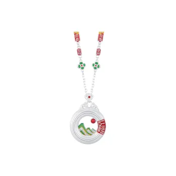 SHUIBEI Pure Silver Enamel Necklaces Unisex