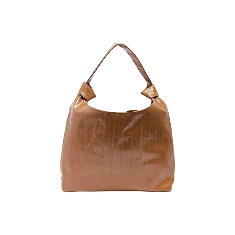 Three Blessings PU Crossbody Bag, Shoulder Bag Medium Size Women's Pure White/Pink/Spring Green/Black/Brown-20