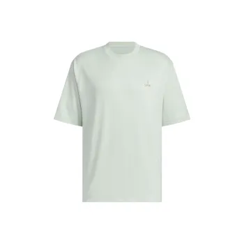 Adidas Drop Shoulder Sleeve T Shirt Men's Linen Green