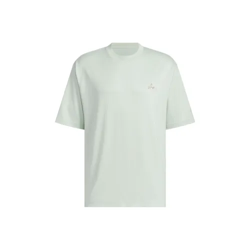 Adidas Drop Shoulder Sleeve T Shirt Men's Linen Green