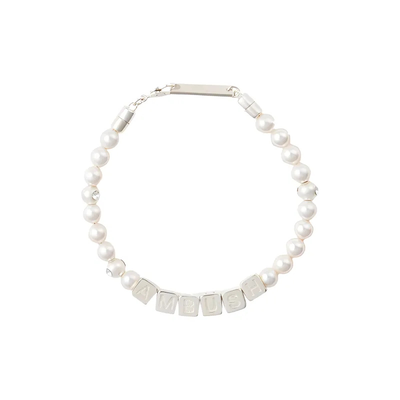 AMBUSH Pearl Letterblock Bracelet-0