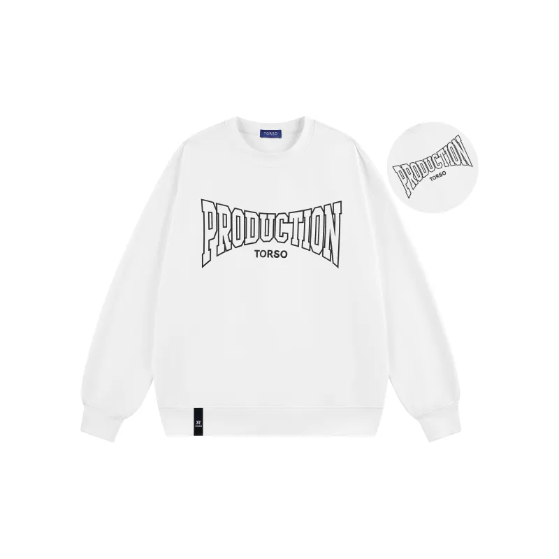 Torso Sweatshirt Unisex Light Gray-9