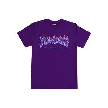 Champion X Thrasher T-Shirts Unisex Purple