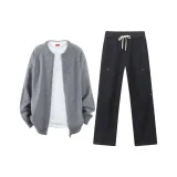 Clothing Sets (Dark Gray+Black Pants)