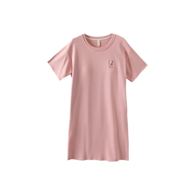 FENTENGCARE Nightgown Women's Pink-0