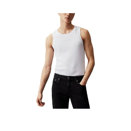 CALVIN KLEIN Tank Tops Europe Version Men's Bright White