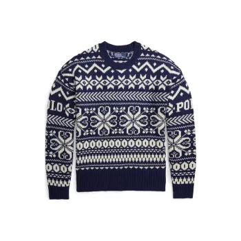 Polo Ralph Lauren Patterned Intarsia knit Wool blend Jumper