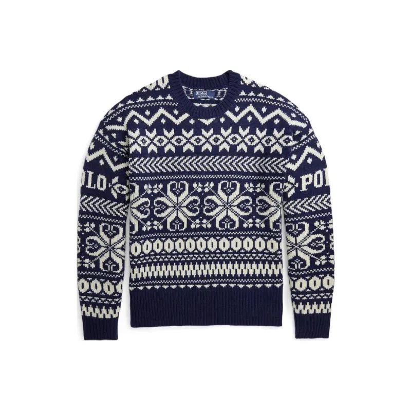 Polo Ralph Lauren Patterned Intarsia knit Wool blend Jumper-0