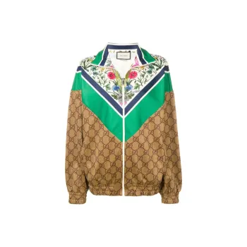 GUCCI Jackets Unisex Green Brown