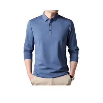 PIERRE CARDIN Polo Shirt Men's Gray Blue