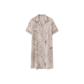 XISHE Nightgown Women's Tea Brown