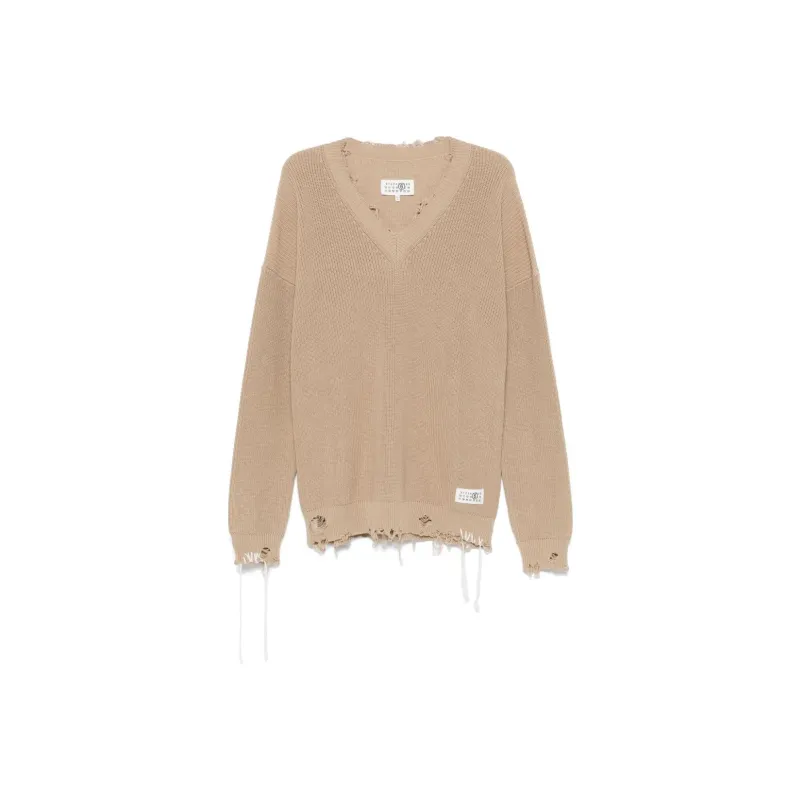 MM6 Maison Margiela Distressed Cardigan-0