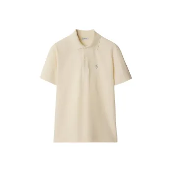 Burberry SS24 Polo Shirt Men's Moss Original Color