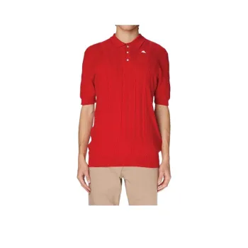 Kappa Robe Giovani Pollu Polo Shirt Unisex Red