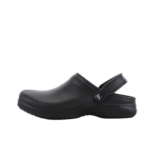 Skechers Rubber Sole Quiet Closed Toe Slippers Men's Black