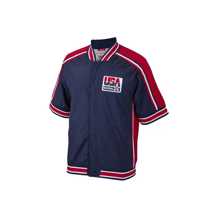 Mitchell Ness Jackets Unisex Navy Blue-0