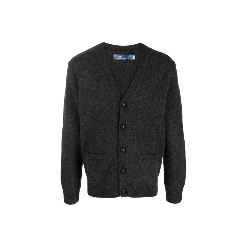 Polo Ralph Lauren Brushed effect V neck Wool blend Cardigan-0