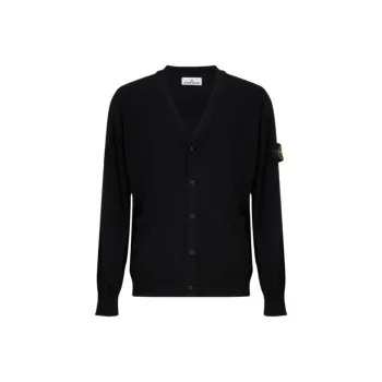 STONE ISLAND Compass badge Wool Cardigan
