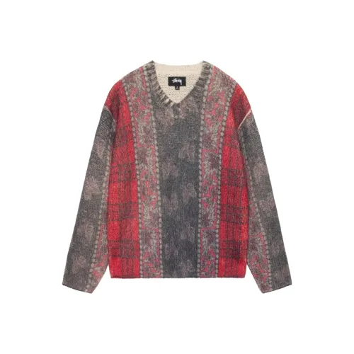 Stussy Mixed Print Alpaca Sweater