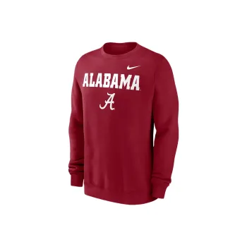 Nike Alabama Crimson Tide Primetime Primary Stack Men's Nike College Pullover Crew