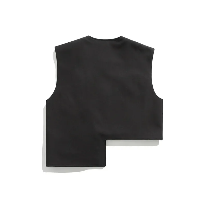 WELTER EXPERIMENT Fashion Minimalist Style Vest Unisex-1