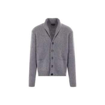 TOM FORD Brushed Shawl Collar Cardigan