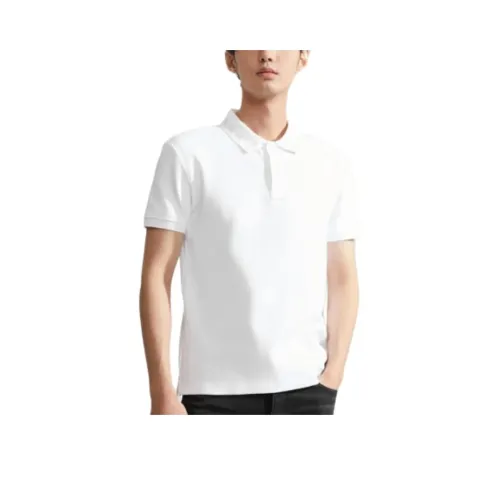 CALVIN KLEIN Polo Shirt Men's Moon White